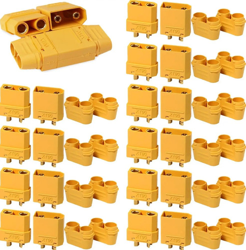 5pair yellow xt90 male female - male,